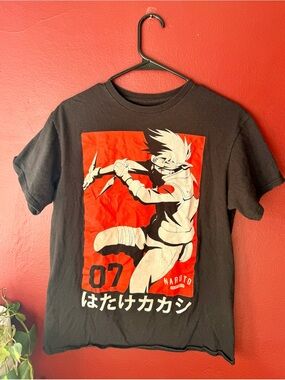 Naruto Shippuden Kakashi Hatake Graphic T-Shirt - Size